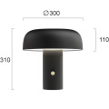 Настільний LED світильник Deva Black3